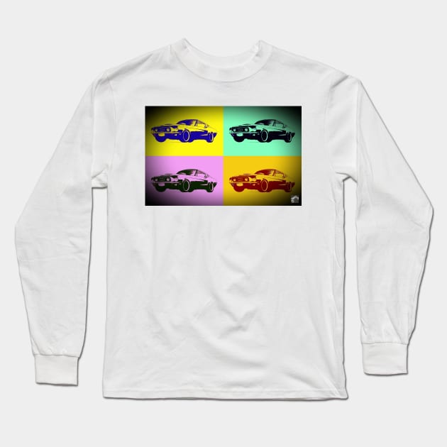 Geo3Doodles POP t'art stylee Stang Doodle Long Sleeve T-Shirt by Geo3doodles